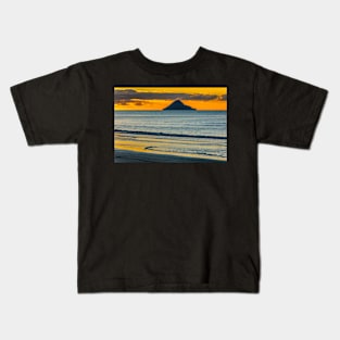 Whale Island at Sunset Kids T-Shirt